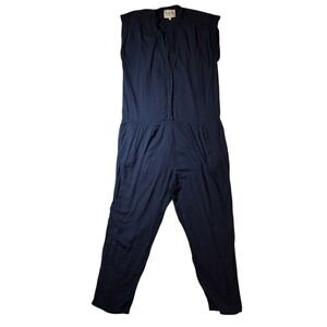 Sea New York‎ Womens Sleeveless Blue Jumpsuit Size 4